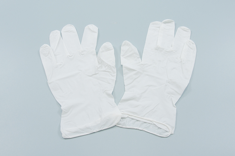 Guantes desechables de nitrilo blanco