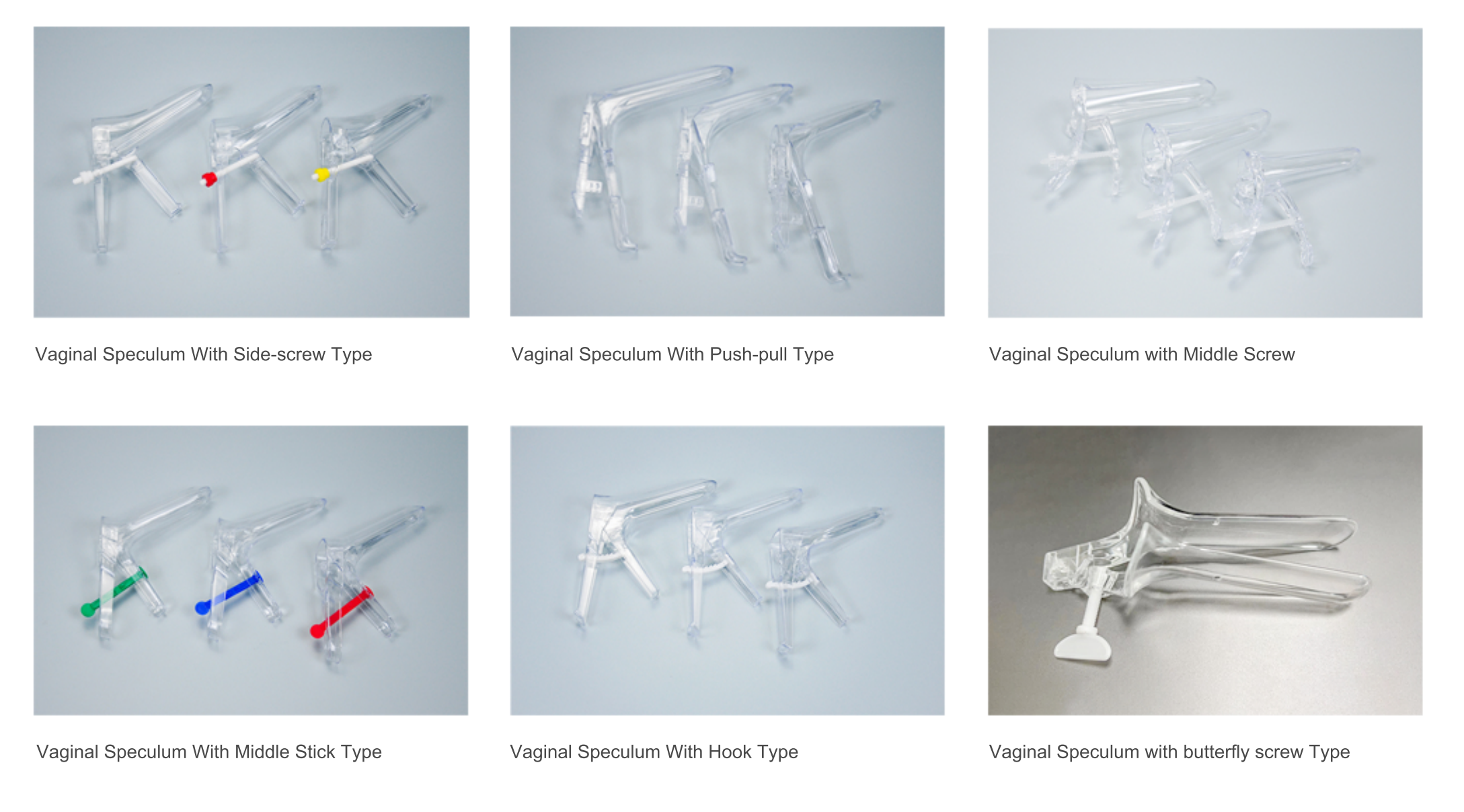 Esp&eacute;culo vaginal desechable