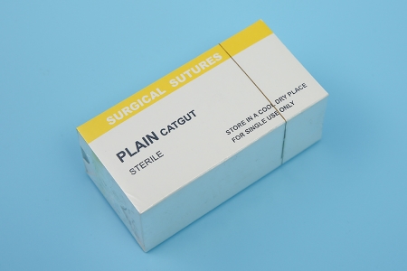 sutura quir&uacute;rgica de catgut simple