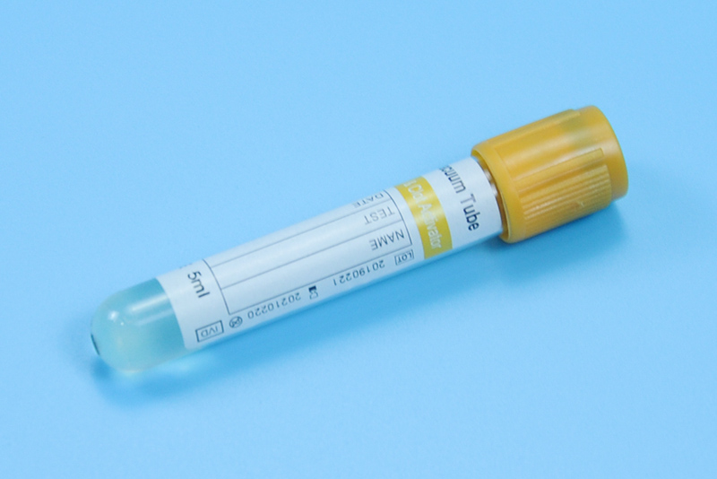 Tubo de vac&iacute;o activador de gel y clot 